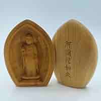 香合仏　懐中仏　携帯用　ミニ仏像　漆器 　レア　工芸品 楽天市場】仏像 懐中仏 / 香合仏 薬師如来 柘植 お守り ミニ仏像